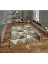 Proska Beige Green Rug - Thumbnail - 2