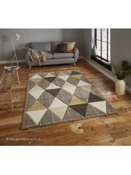 Proska Beige Yellow Rug - Thumbnail - 2