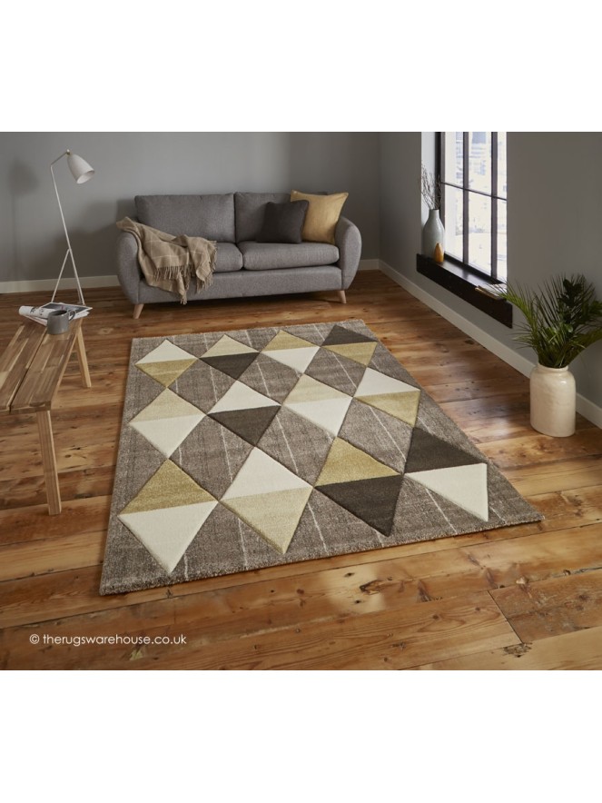 Proska Beige Yellow Rug - 2