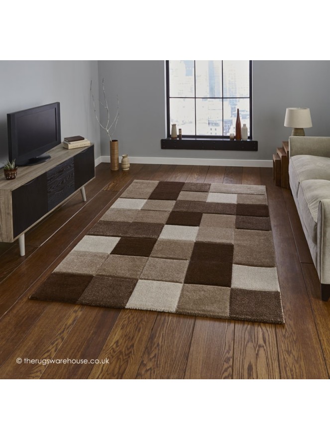 Nordia Beige Brown Rug - 2