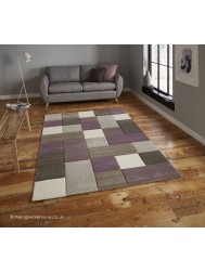 Nordia Beige Purple Rug - Thumbnail - 2