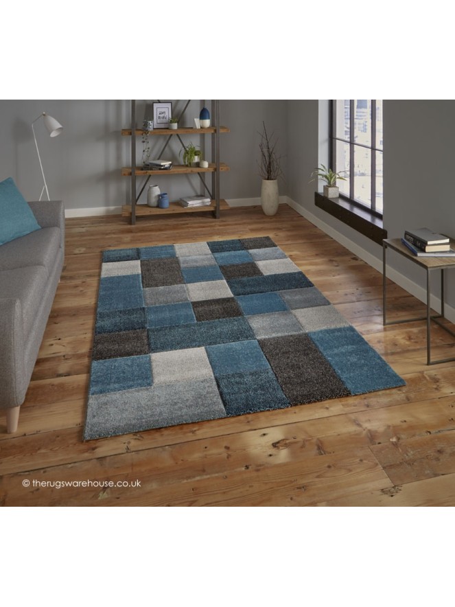 Nordia Blue Grey Rug - 2