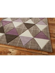 Proska Beige Purple Rug - Thumbnail - 3