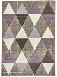 Proska Beige Purple Rug - Thumbnail - 4