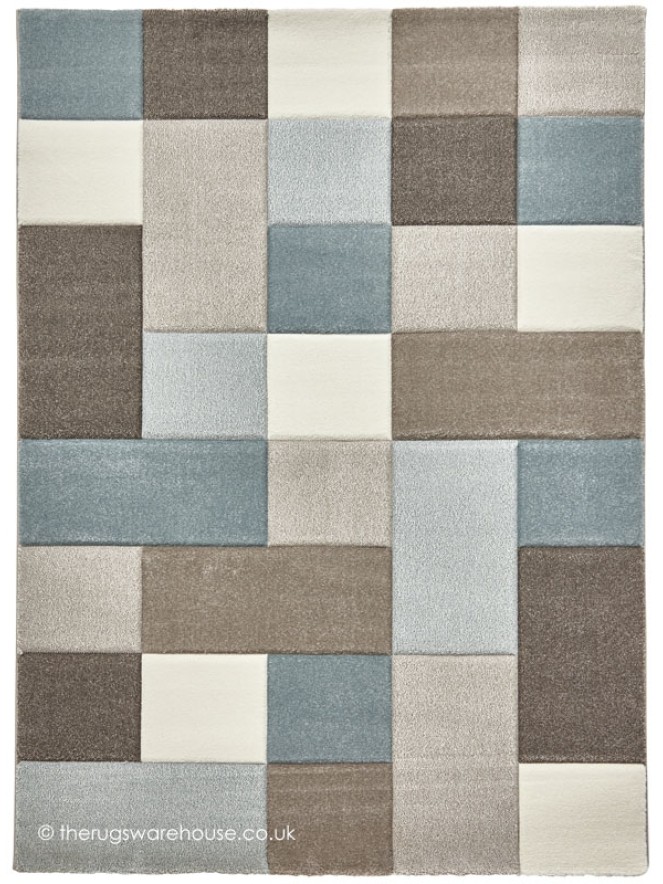 Nordia Beige Blue Rug - 4