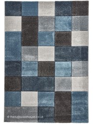 Nordia Blue Grey Rug - Thumbnail - 4