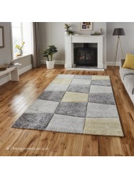 Martini Grey Yellow Rug - Thumbnail - 2