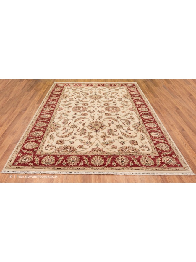 Royal Ziegler Cream Red Rug - 2