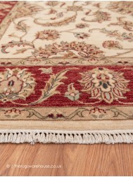 Royal Ziegler Cream Red Rug - Thumbnail - 4