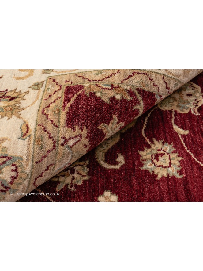 Royal Ziegler Dark Red Rug - 5