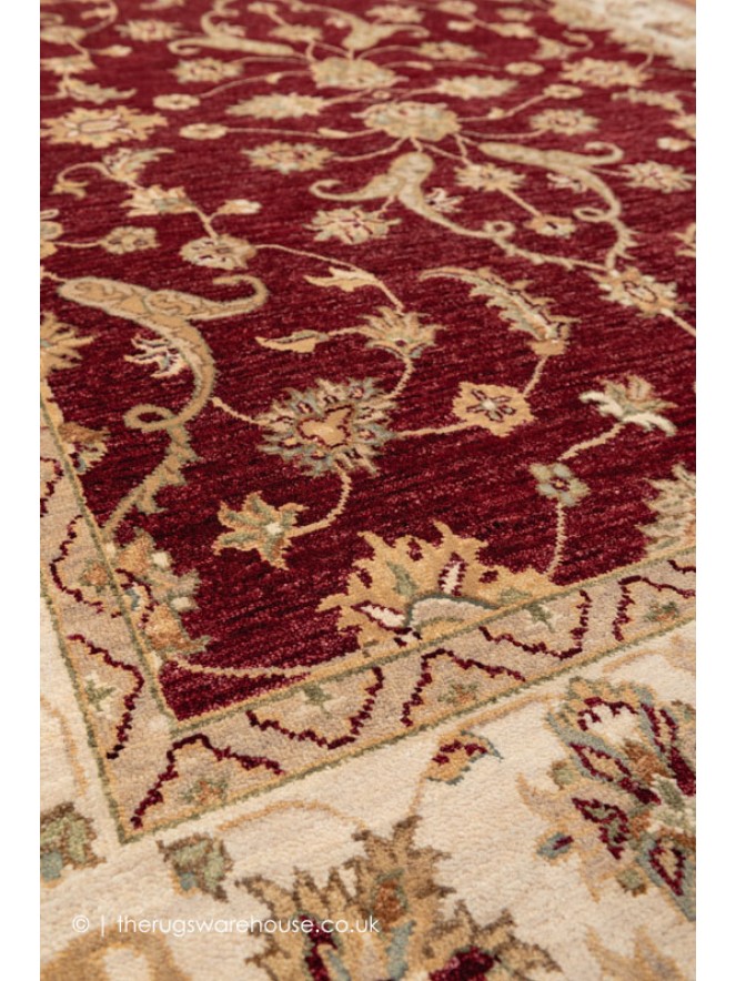 Royal Ziegler Dark Red Rug - 6