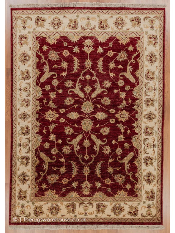 Royal Ziegler Dark Red Rug - 8