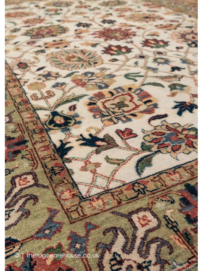 Vase Cream Green Rug - 5