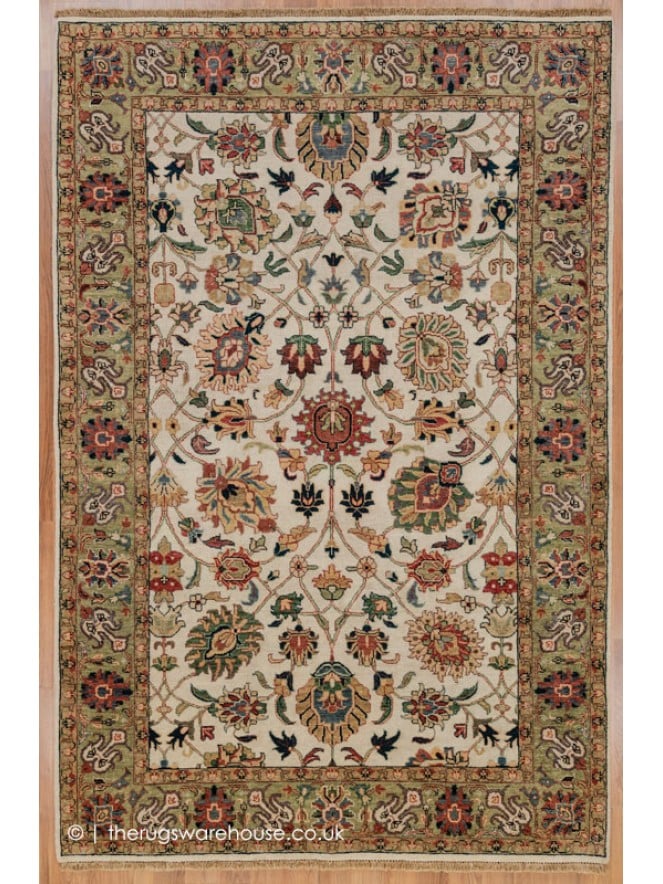 Vase Cream Green Rug - 9