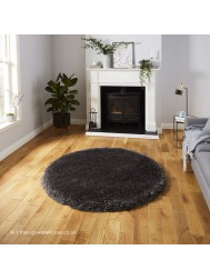 Montana Dark Grey Circle Rug - Thumbnail - 2