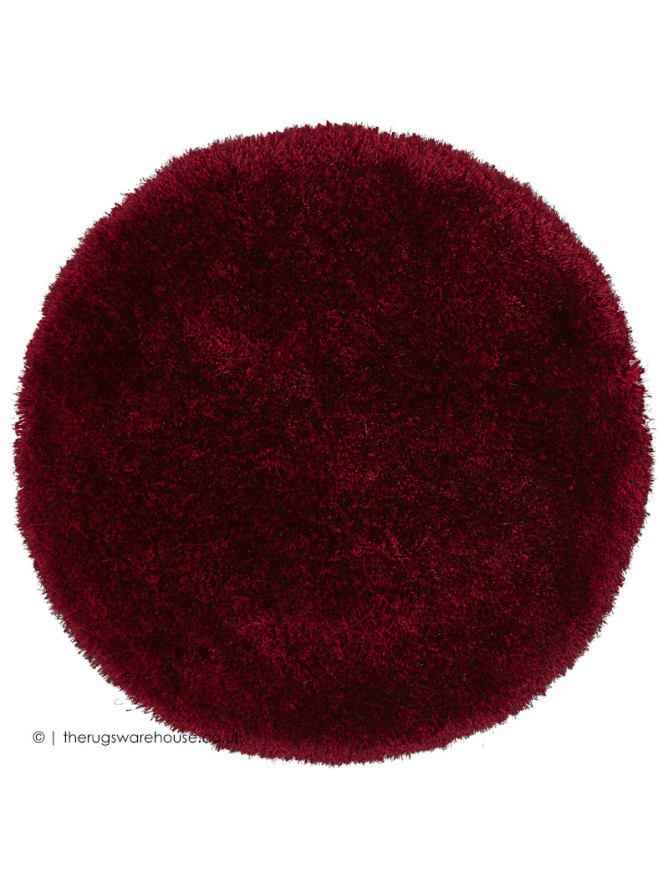 Montana Dark Red Circle Rug - 5