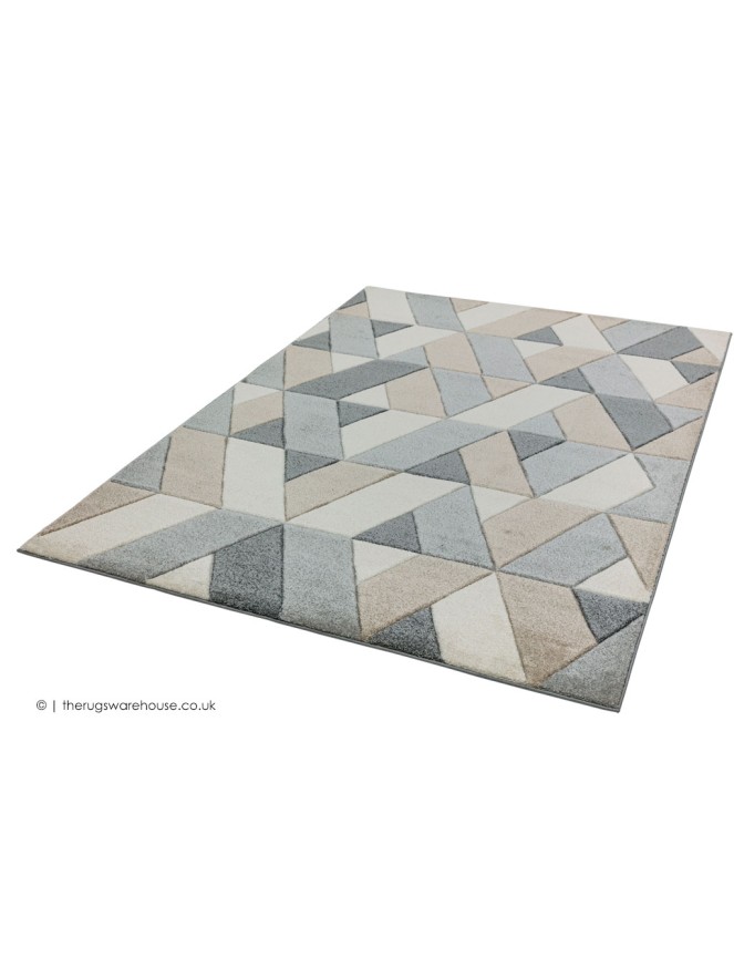 Sketch Rhombus Grey Rug - 6