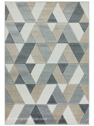 Sketch Rhombus Grey Rug - Thumbnail - 7