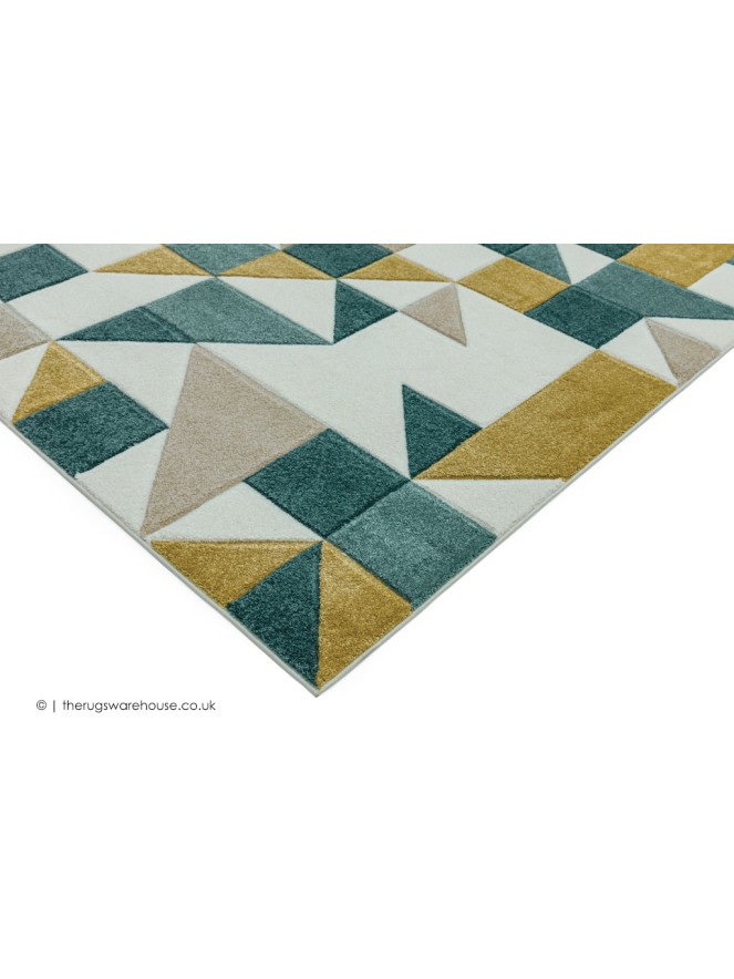 Sketch Shapes Green Rug - 3