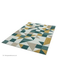 Sketch Shapes Green Rug - Thumbnail - 5