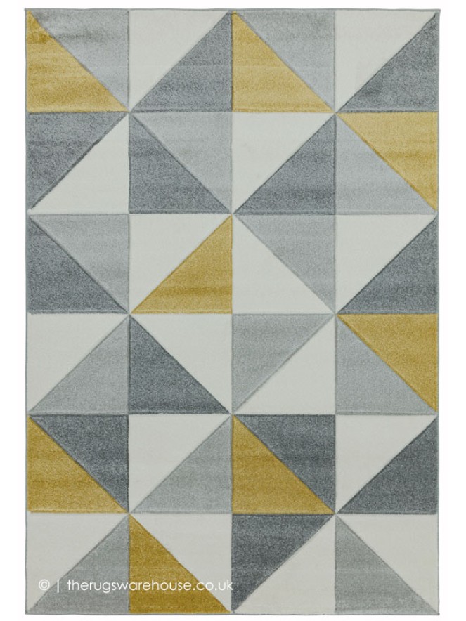 Sketch Cubic Ochre Rug - 6