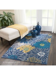 Bouquet Passion Blue Rug - Thumbnail - 2