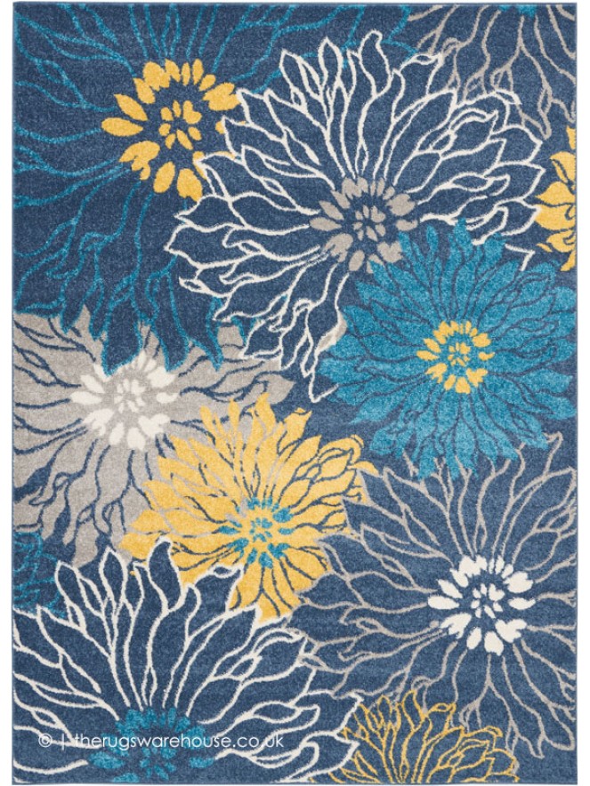 Bouquet Passion Blue Rug - 7