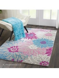 Bouquet Passion Pink Rug - Thumbnail - 2