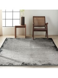 Balian Grey Black Rug - Thumbnail - 2