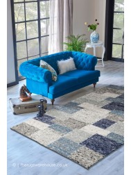 Meru Blue Mix Rug - Thumbnail - 2