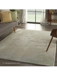 Twilight Chic Ivory Green Rug - Thumbnail - 2