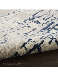 Twilight Chic Ivory Navy Rug - Thumbnail - 6