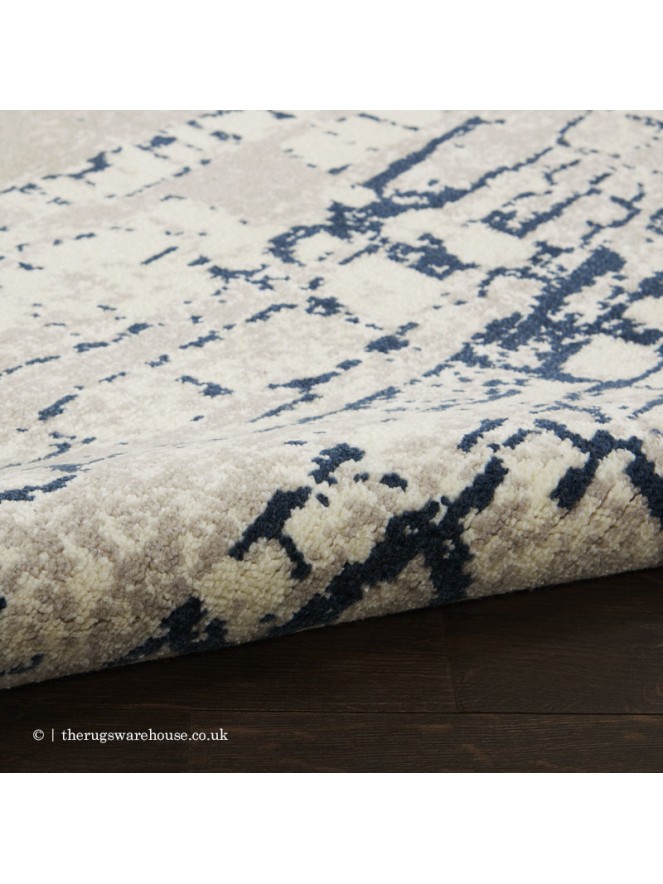 Twilight Chic Ivory Navy Rug - 6