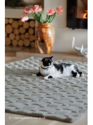 Basket Weave Grey Rug - Thumbnail - 3