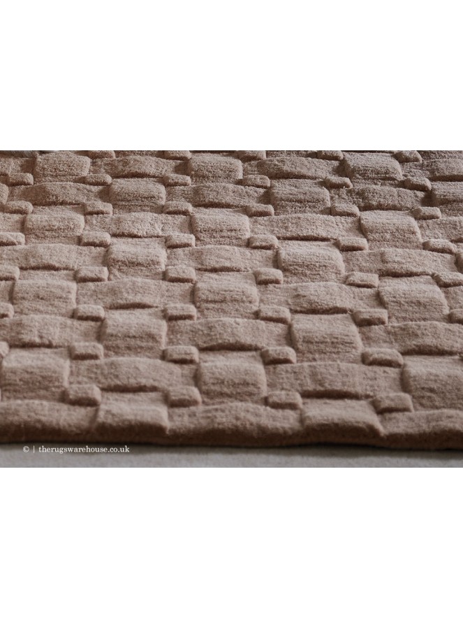 Basket Weave Pink Rug - 3