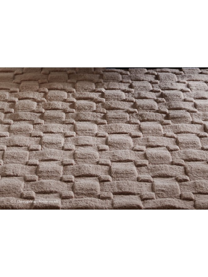 Basket Weave Pink Rug - 4