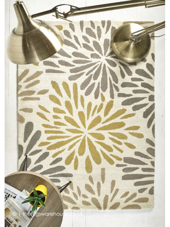 Flowerburst Grey Rug - 3