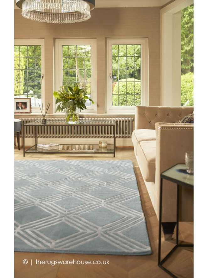 Vienna Glamour Blue Rug - 3