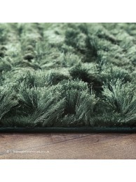 Carved Glamour Green Rug - Thumbnail - 4