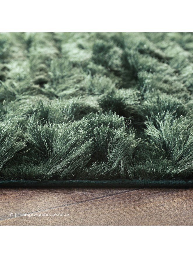 Carved Glamour Green Rug - 4