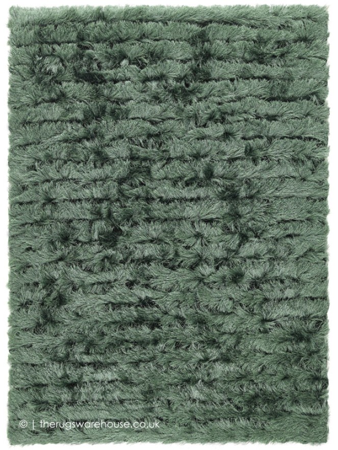 Carved Glamour Green Rug - 5