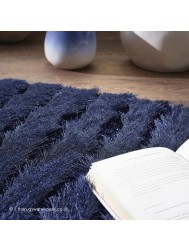 Carved Glamour Blue Rug - Thumbnail - 3