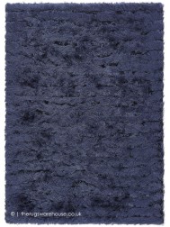 Carved Glamour Blue Rug - Thumbnail - 5