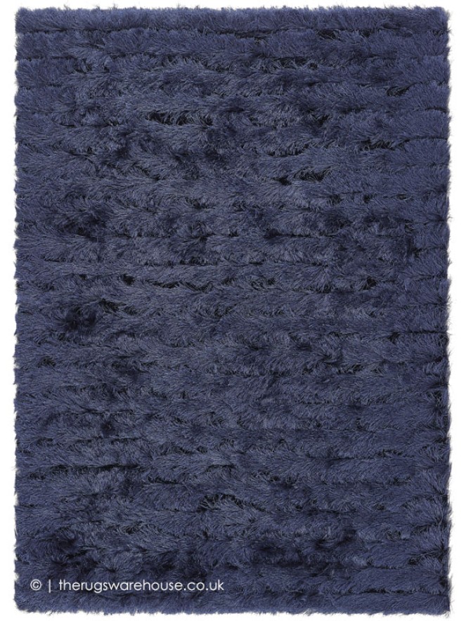 Carved Glamour Blue Rug - 5