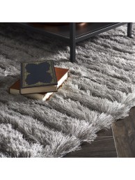 Carved Glamour Silver Rug - Thumbnail - 5