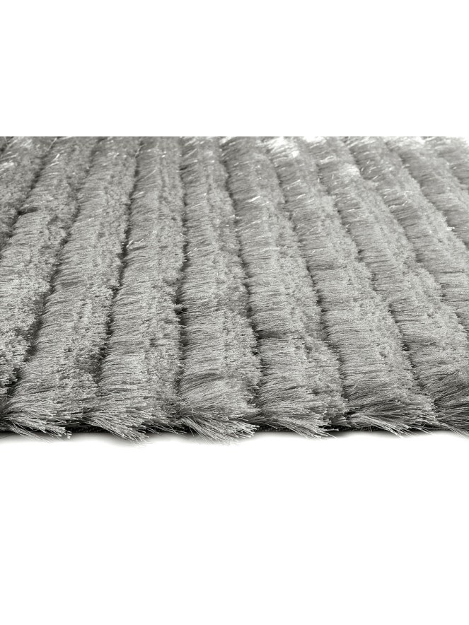 Carved Glamour Silver Rug - 6