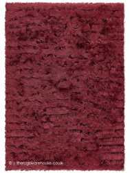 Carved Glamour Wine Rug - Thumbnail - 4