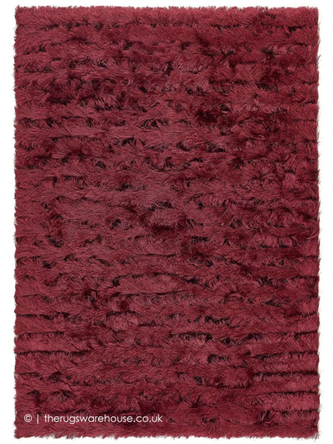 Carved Glamour Wine Rug - 4