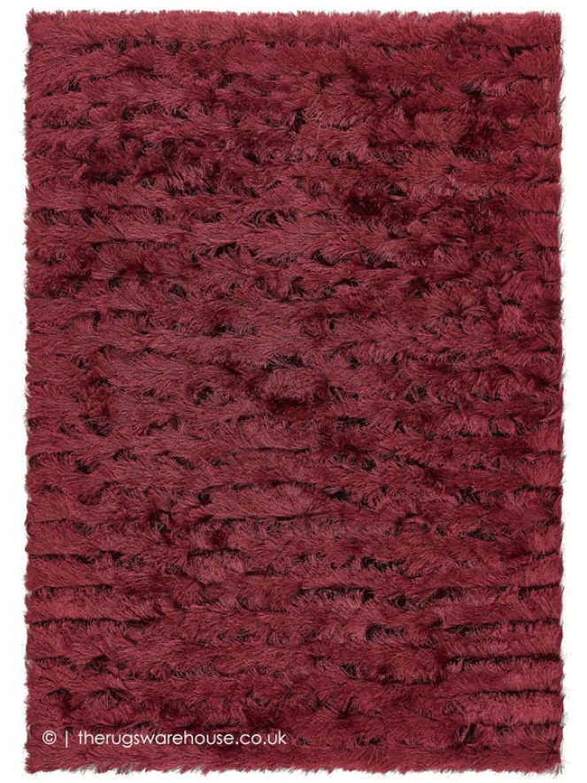 Carved Glamour Wine Rug - 4