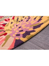 Floreale Fuschia Circle Rug - Thumbnail - 3